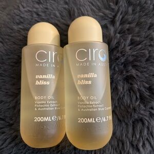 CIROA vanilla bliss body oil 3.4 floz / 100 ml X2